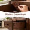 10 set With Screws Drawer Track Guide Plastic Drawer Replacement Parts Drawer Slide Glides  Drawer
