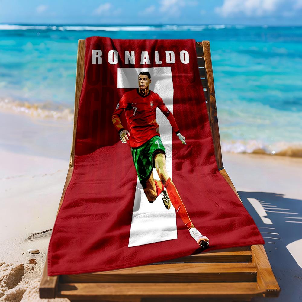 Cristiano Ronaldo Beach Towel Super Soft Absorbent Comfortable Lightweight Perfect For Traveling Yoga Camping And Swimming