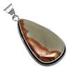 Pendant Amrican Jasper Gemstone Handmade Silver Jewelry 2.25"