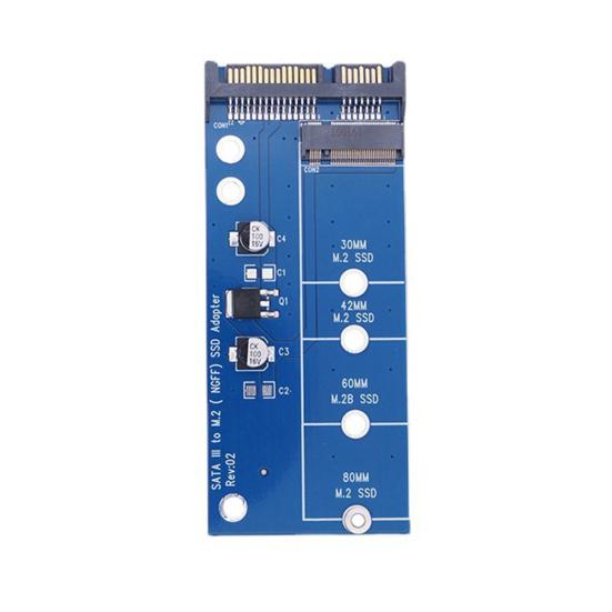 Адаптерная карта M.2 SSD к SATA Высокоскоростная передача Рассеивание тепла Простая установка Конвертер твердотельного накопителя