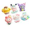 24/180PCS Cartoon surfing animal resin accessories, cute handmade DIY hair clip, phone case, water cup sticker, keychain accesso