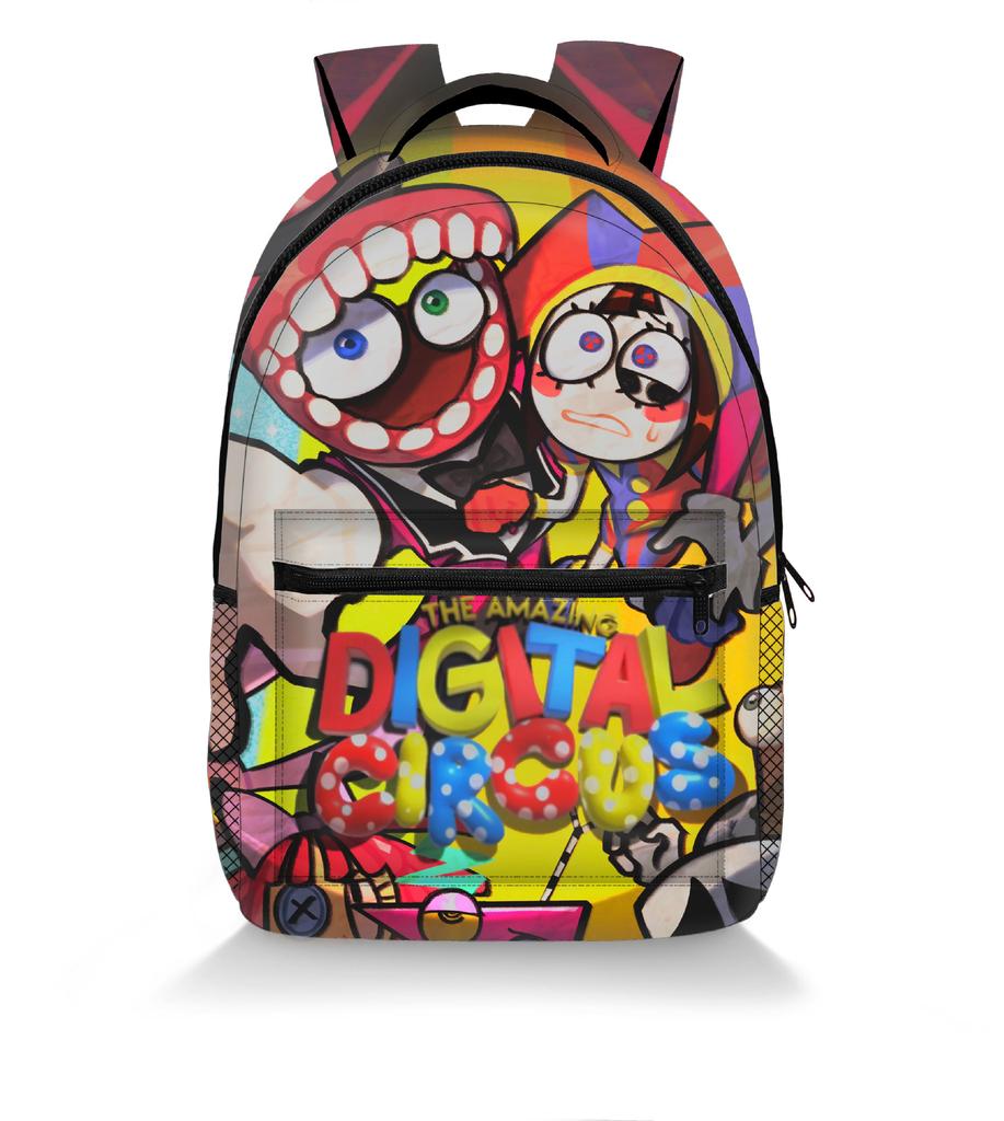 2024 3D Cyber Circus School Backpack for Teen Boys Students the Amazing Digital Circus School Bag