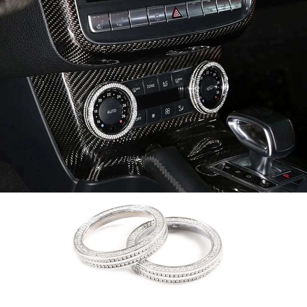 Auto AC Climate Control Ring Knob Trim Cover For Mercedes Benz GLE GLK CLS GL M GLS SLK SL G Class W166 X204 X166 Car Styling
