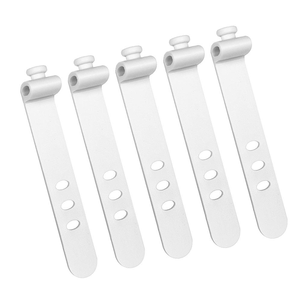 Трехдырочный силиконовый кабельный стяжка-органайзер 73 мм для наушников и силовых кабелей