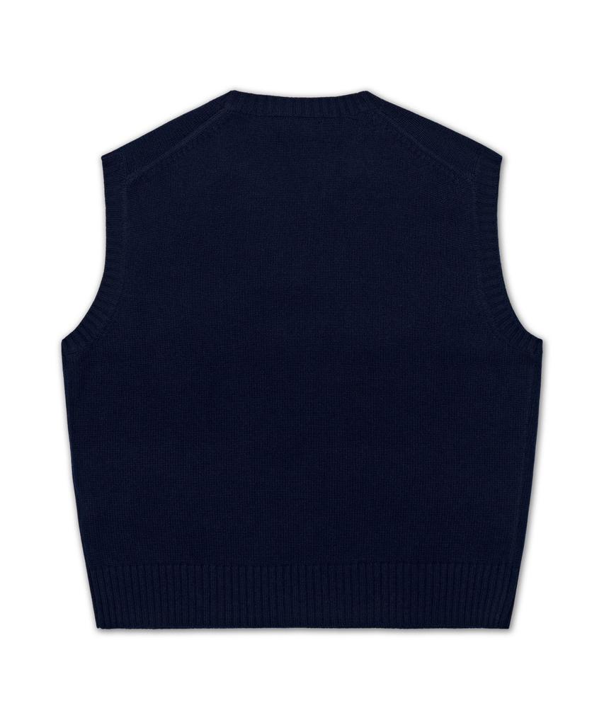 POLO RALPH LAUREN Big Fit Flag Sweater Vest - Blue