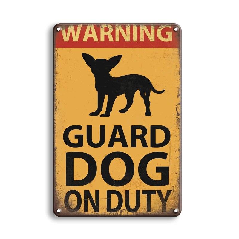 Warning Danger Poster Metal Decor Beware Of The Dog Cat Vintage Tin Sign No Trespassing Farmhouse Wall Decor Family Doorplate