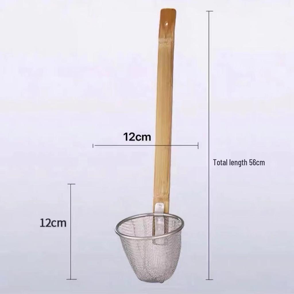 304 Stainless Steel Noodle and Soup Skimmer, Vegetable Strainer, Hot Pot Skimmer, Fine Mesh Strainer.