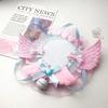 5.8cm Cute Creative Design Badge Pin Holder Kawaii Wings Lace Bow Kpop Badge Clip Displaying Protector Photocard Badge Holder
