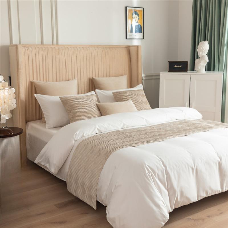 Скандинавская простота, бархатное волнистое узорное постельное полотенце, домашний отель, плед, дорожка для столовой, декор для свадебной вечеринки, полотенце с хвостиком, наволочка