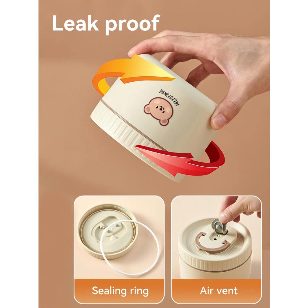 WORTHBUY Portable Lunch Box Set With Insulated Bag 18/8 Stainless Steel Thermal Food Container For Students  Aldults