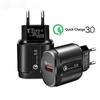 Quick Charge 3.0 3A USB Charger EU US Wall Mobile Phone Charger for iPhone X MAX 7 8 11 Pro QC3.0 Fast Charging for Samsung S20 Xiaomi