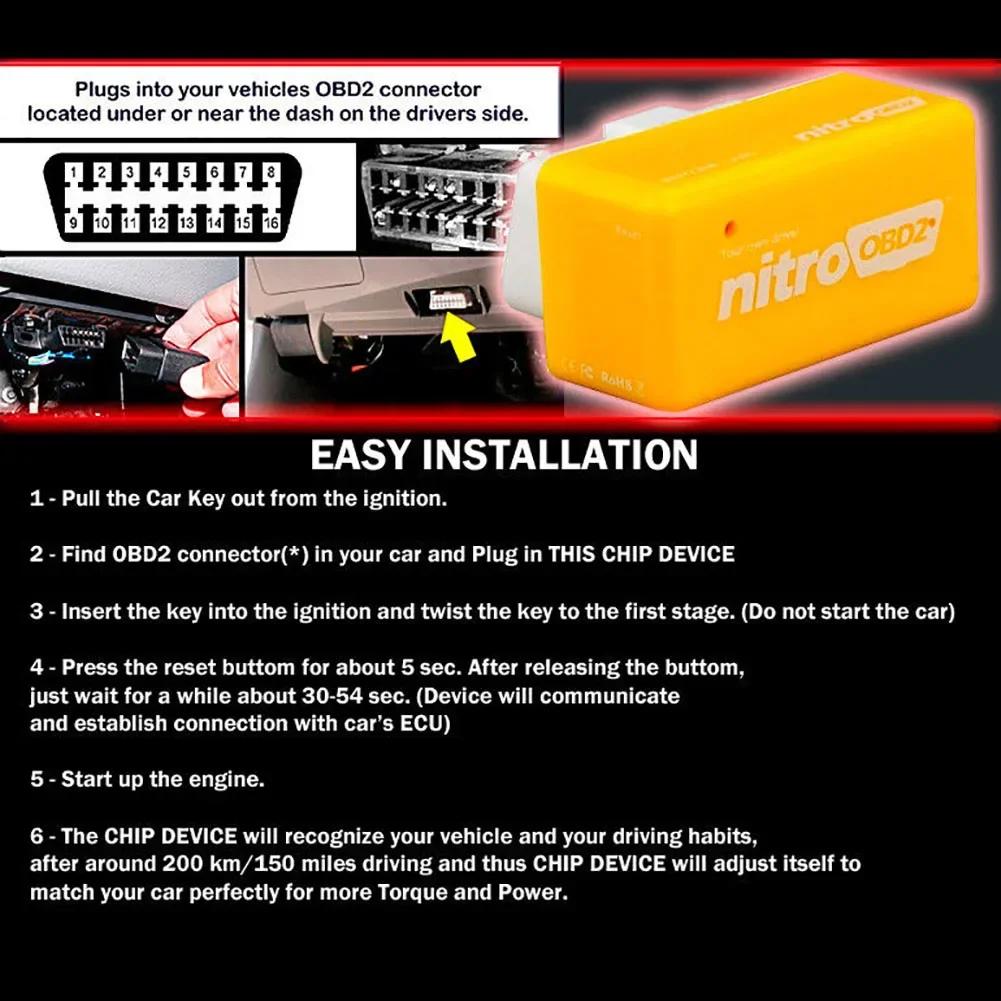 Автомобильный OBD2 Power Box Auto Chip Tuning ECU Remapping Remap Performance
