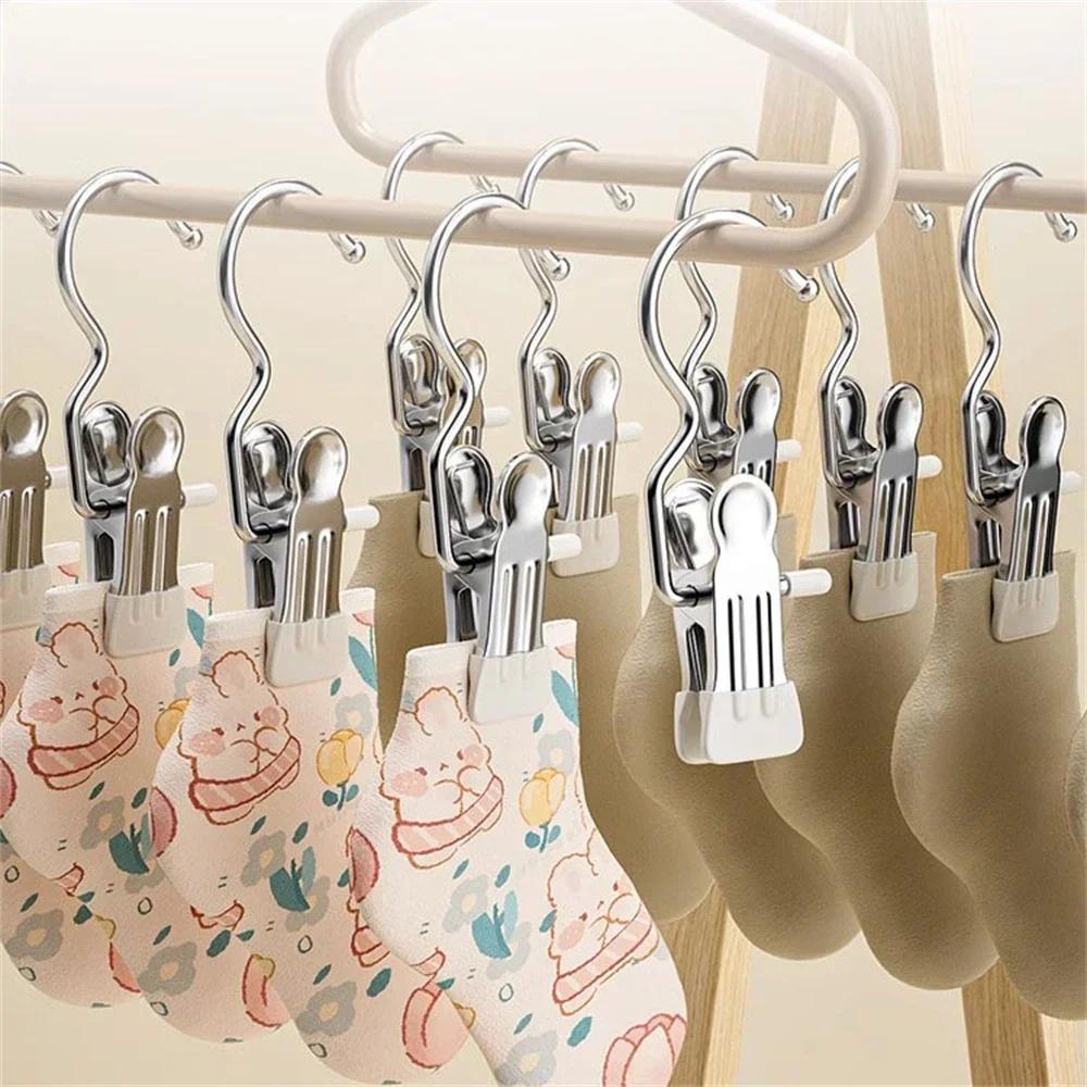 Organization Organizer Home Clothes Hangers Clothespin Multifunctional Clip Storage Garden 10/20/30PCS Laundry Hanger Racks