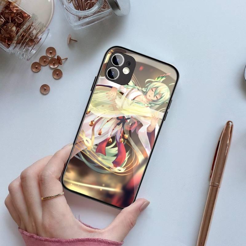 Чехол для телефона Onmyoji для iPhone 14 13 12 11 XS X 8 7 6 Plus Mini Pro Max SE 2022 черный чехол для телефона из поликарбоната и термополиуретана