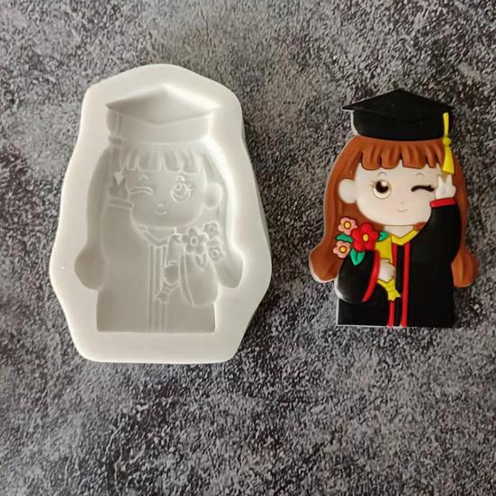 Силиконовая форма для мастики Студент DIY Силиконовый узор Форма для конфет на выпускной Вечеринка