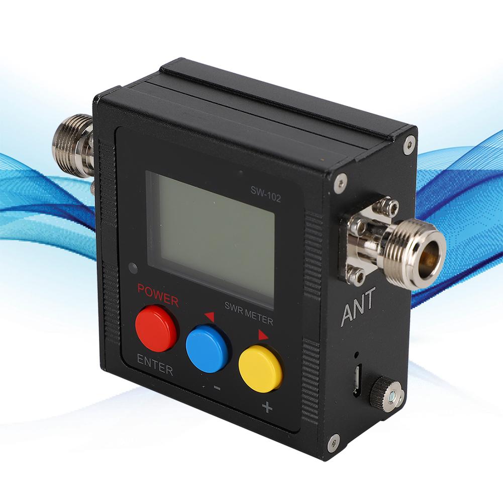 SW102 Металлический Портативный УФ-Антенна с Двойным Цифровой Дисплеем Тестер Частоты Измеритель Стоячей Волны