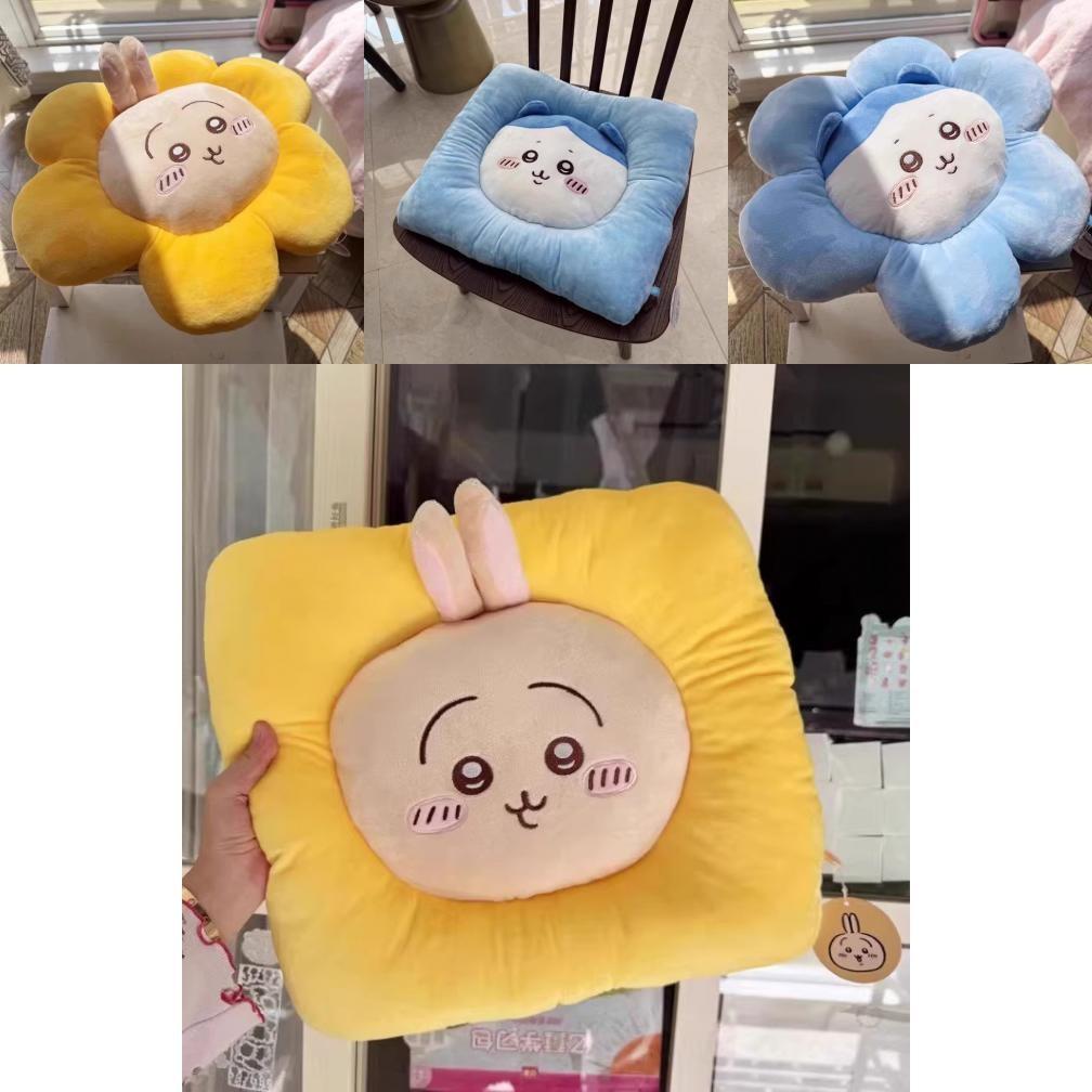 Квадратная подушка Chiikawa с латексным наполнителем для декора гостиной и офиса