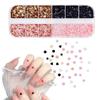 12 Grids Star Heart Round Shape Nail Art Glitter Sequins Holographic Nail Flakes Sequin Mixed Iridescent Powder Nail Decoration