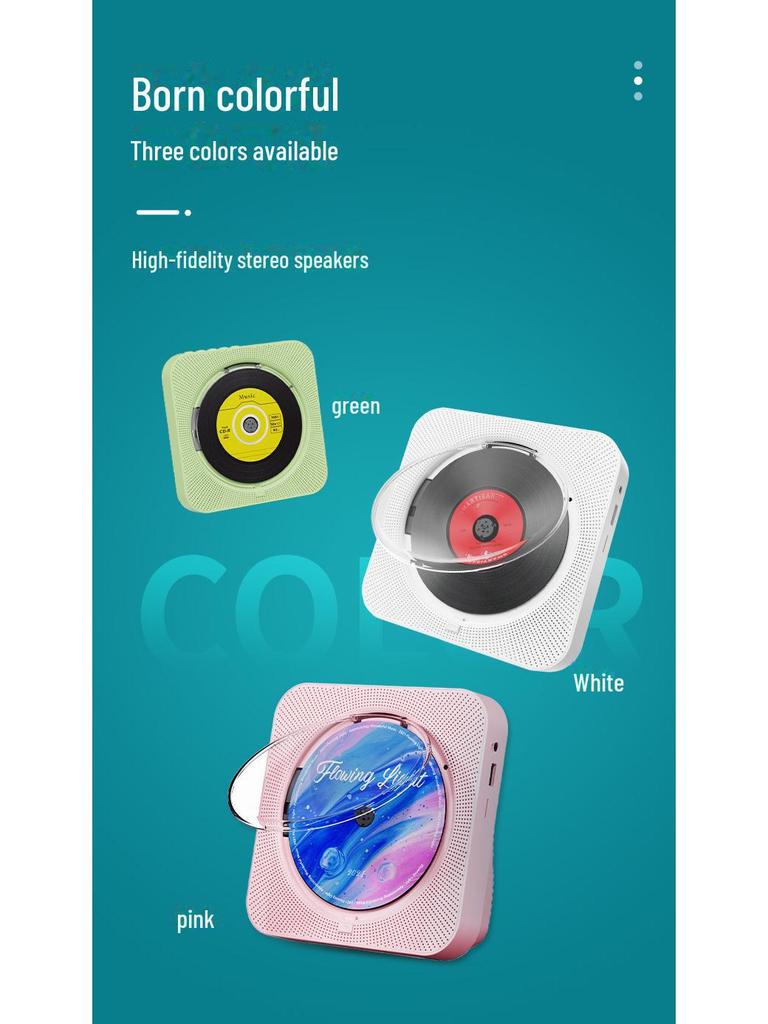 Vertical HD Bluetooth CD Player with Audio Album Functionality