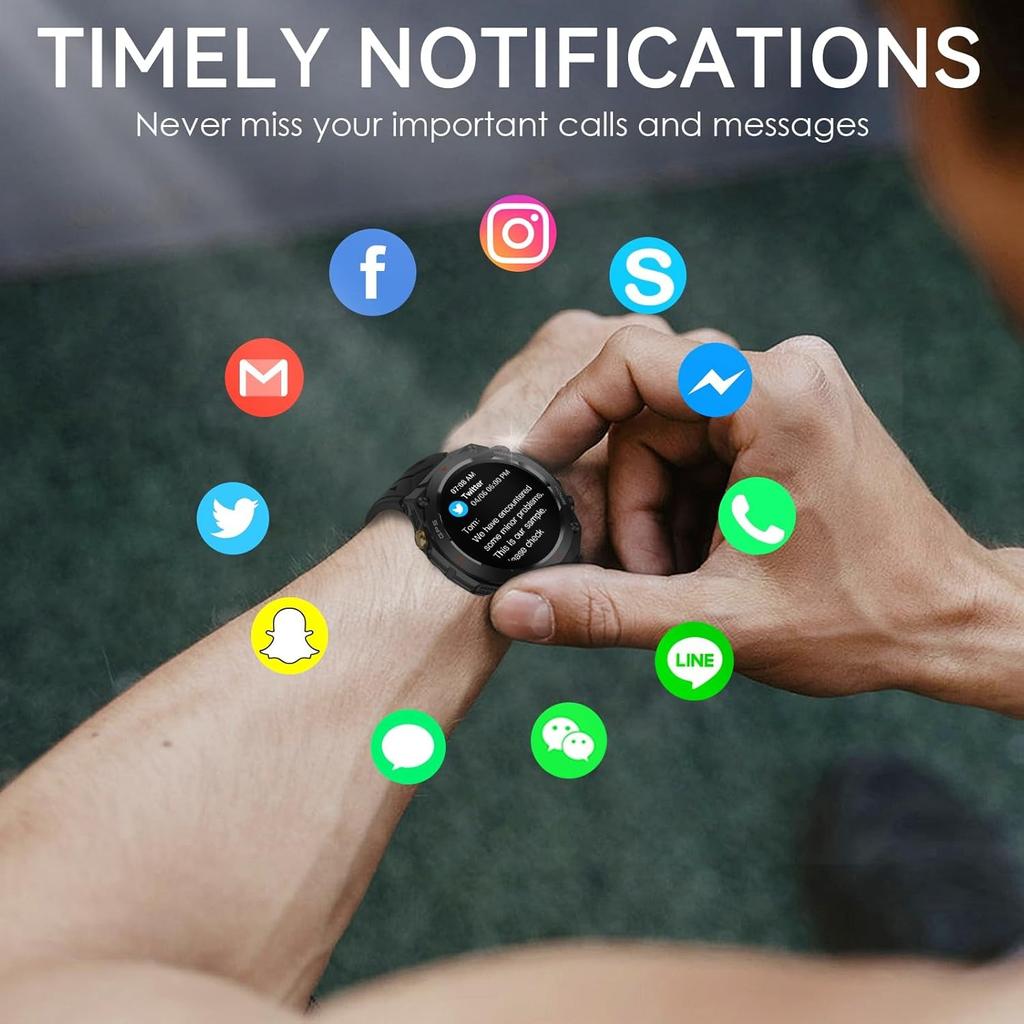 SACOSDING GPS Track Мужские умные часы Компас Высота Давление Спорт Фитнес Bluetooth Talk Умный браслет 650 мАч Длительный срок службы 2024 Новинка