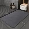Non-Slip Bathroom Mat Soft Diatomite Mat Super Absorbent Bath Mat Quick Drying House Entrance Mat Kitchen Shower Rug Baño