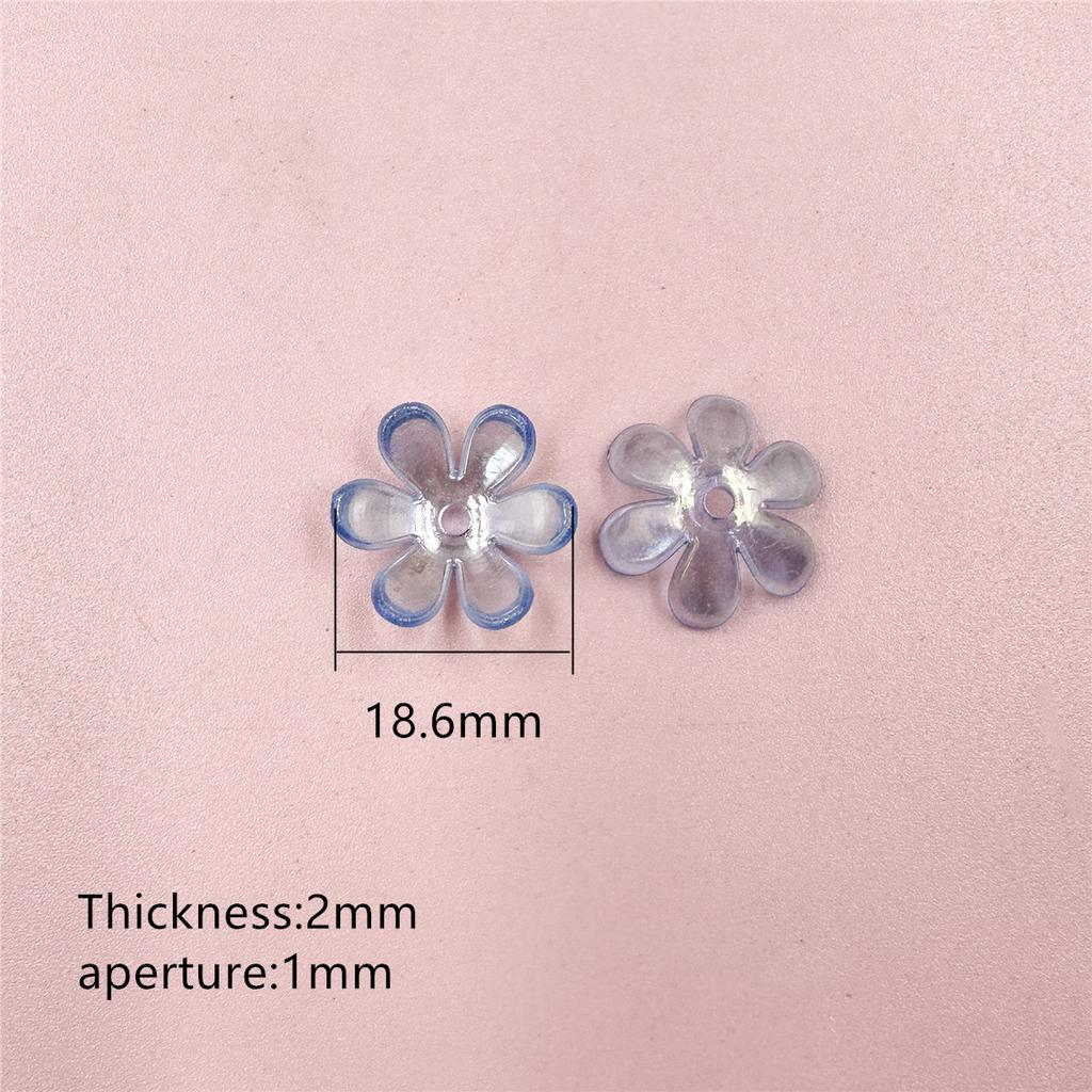 Сосуд для изготовления украшений для волос, модные аксессуары «сделай сам», материалы ручной работы, свободные бусины, 20 шт., 6 лепестков, цветок