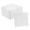 10pcs Plush Puzzle Floor Foam Mat Tiles Fluffy Cuttable Anti Slip Interlocking Carpet Tiles White