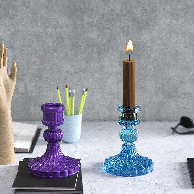 Nordic Candlestick Silicone Molds for Plaster Cement Epoxy Resin Candle Holde GF