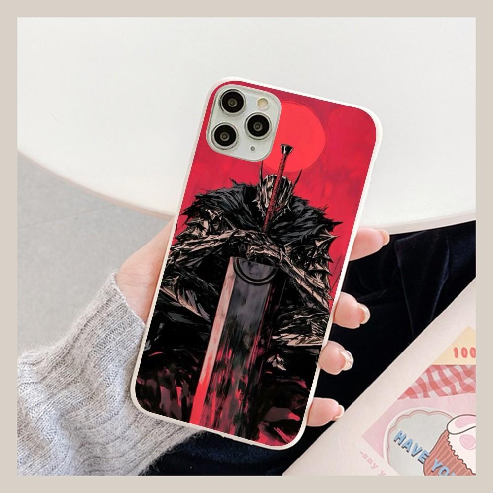 Японское аниме B-Berserk Чехол для телефона для iPhone 14 11 12 13 Mini Pro Xs Max 8 7 6 6S Plus X XR Сплошной чехол конфетного цвета