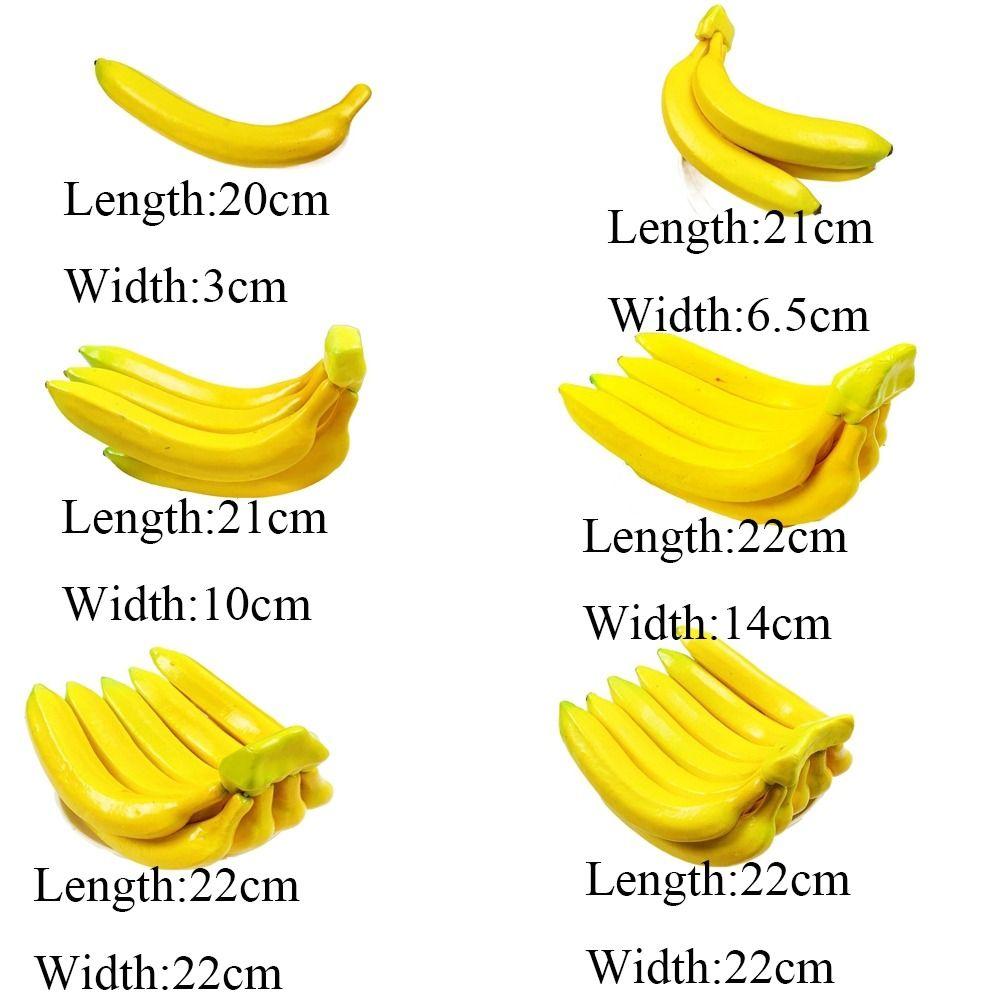Simulated Decorative Funny Practical Fruit Shop Decor Artificial Banana Party Shooting Props Fruit Model Simulation Fruit