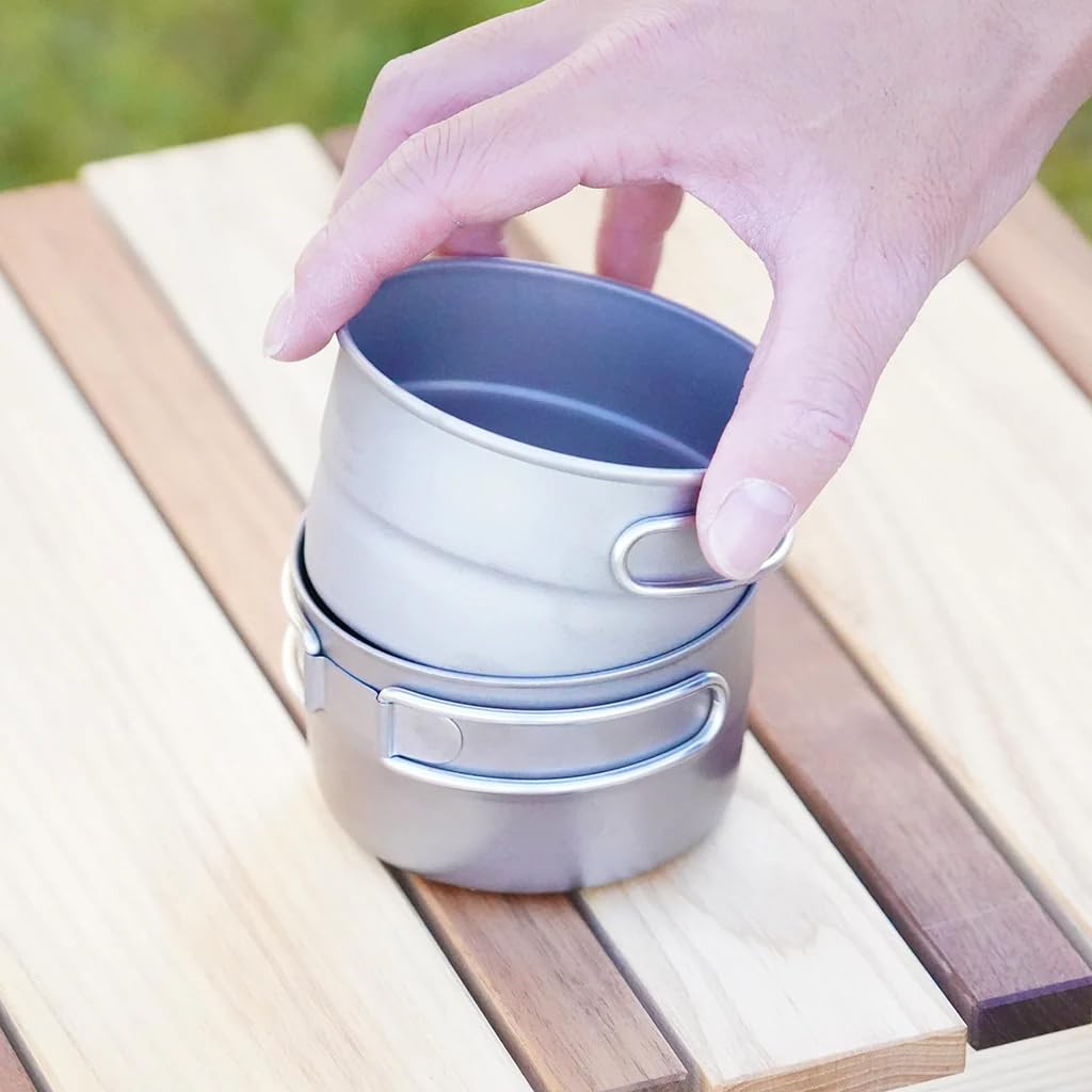Belmont Titanium Trail Cup 280 Fold Hand Outdoor Cup (БМ424) Выбрать запас серебра