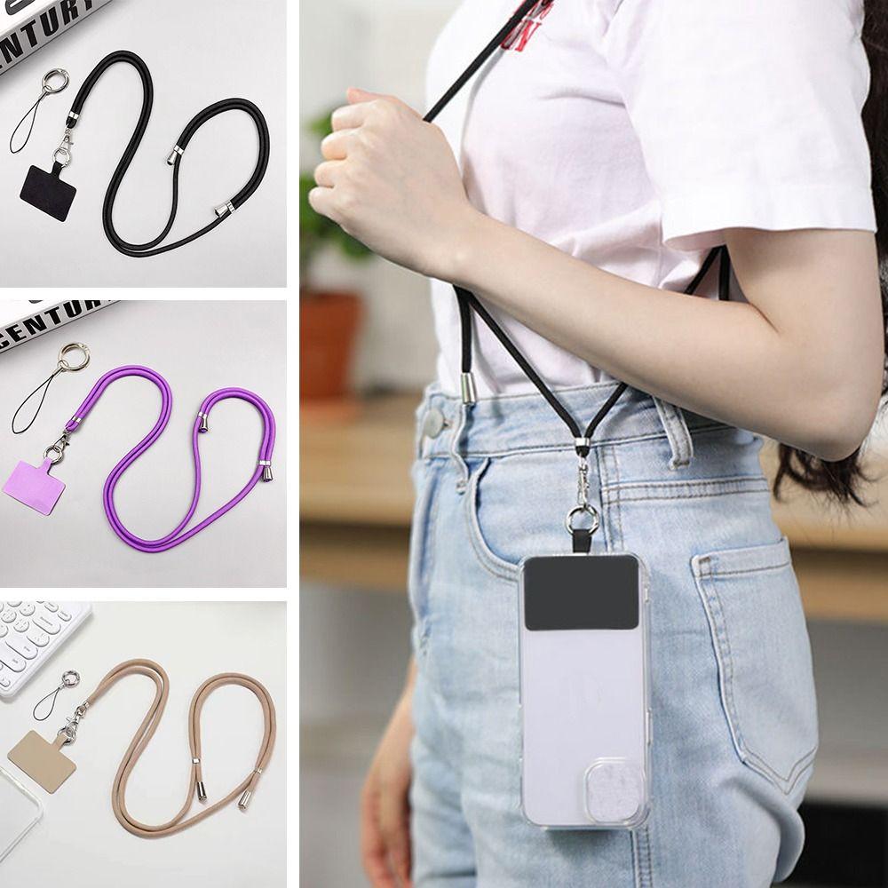 Adjustable Phone Strap Lanyard With Patch Neck Ropes Hanging Rope Hanging Cord Strap  Outdoor