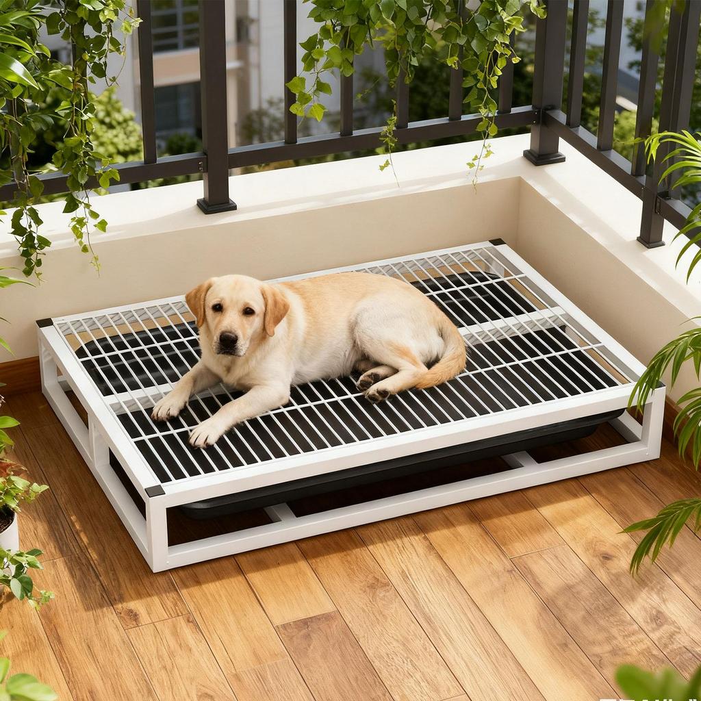 Лоток для туалета для собак Противоскользящий Поддерживающий чистоту Решетчатый Держатель пеленок для мочи Туалет для собак