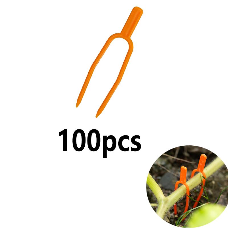 50/100/150/200 PCS plant stem fixator, garden strawberry planting fork, watermelon fixing fixture, clamp, plant bracket