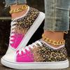 Зеленые Розово-красные Леопардовые Повседневные Спортивные Туфли
