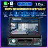 7-дюймовый выдвижной экран Автомобильный радиоприемник Проводной Carplay и проводной Android Auto 1Din Универсальный мультимедийный плеер Проводной плеер с навигацией Авторадио MP5
