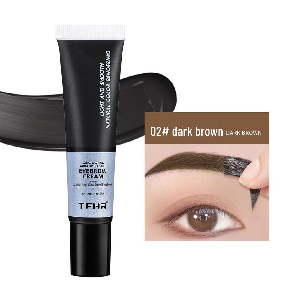 Водостойкая и устойчивая к поту отрывная краска для бровей TFHR, 15 г — долговечное решение для ленивого татуажа бровей