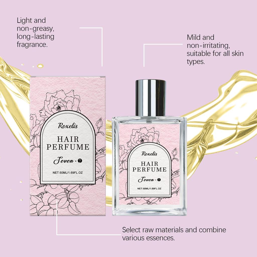 Roxelis Rose Hair Spray Perfume Body Fragrance Long Lasting Eau de Toilette Fresh Moisturizing Charming Retention Fine Mist Perfume