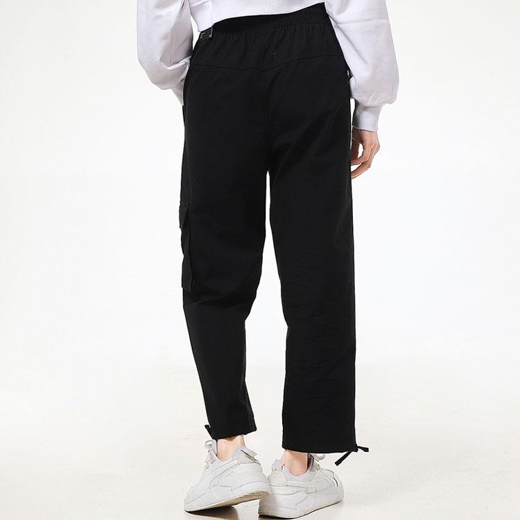 (WMNS) Nike Однотонные Свободные Спортивные Штаны/Брюки/Джоггеры Осень Черные Женские CZ9331-010