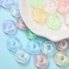 Home Party Supplies Transparent Cut Bead DIY Handmade Materials 15.5mm*7.5mm 10pcs Acrylic for Bracelet Jewelry Marking DIY Material Charms Big Hole