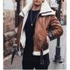 Men's Imitation Fur All-in-one Coat Double Layer Large Lapel Men's Coat