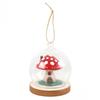 Glass Mushroom House Hanging Decoration
