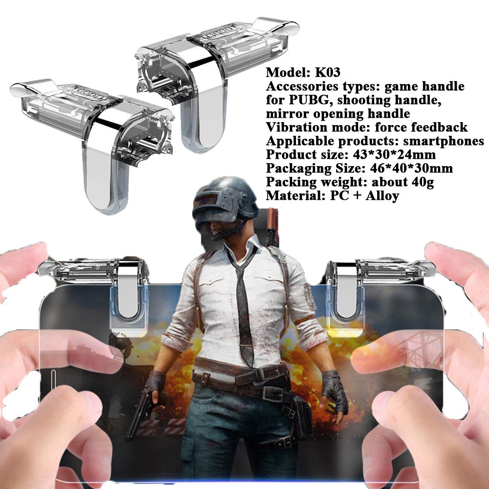 G21 Mobile Phone Game Trigger Gamepad Joystick 6-Finger Aim Shooting L1 R1 Key Button For Phone Android For PUBG Game Controller