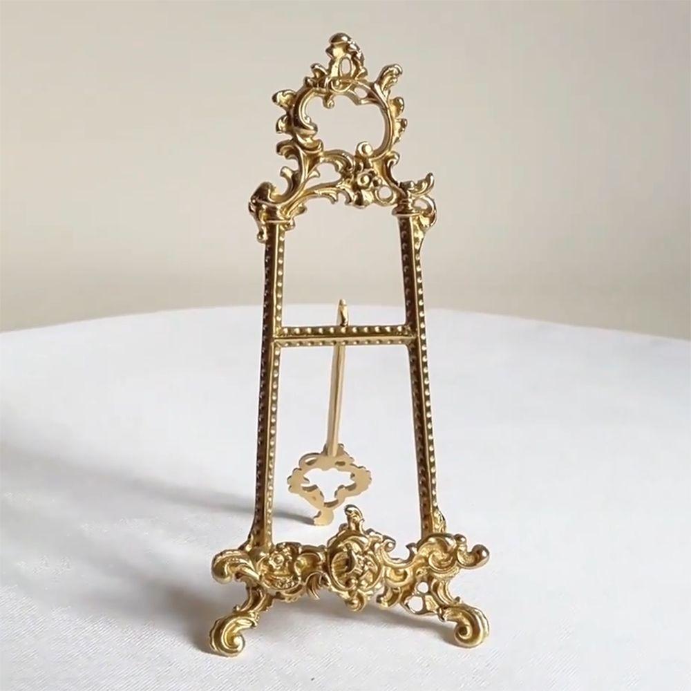 Zinc Alloy Photo Frame Display Rack Antique Finish Tray Rack Decoration Ornament  Wedding Use
