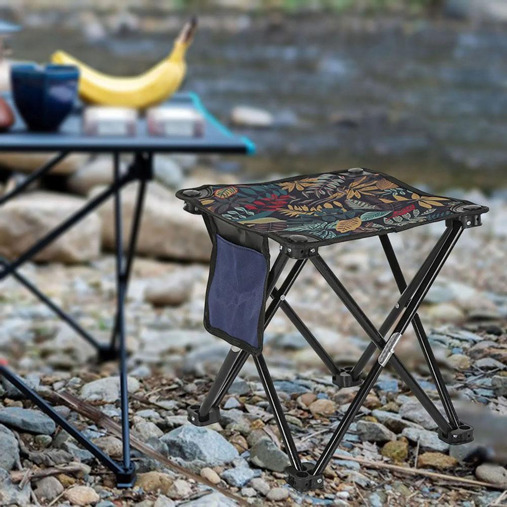 Уличный переносной складной стул, легкий складной табурет для кемпинга, небольшой складной стул для походов, пляжа, рыбалки, пикника, сиденья, инструментов.