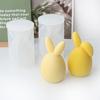 Пасхальный кролик Яйцо Силиконовая форма для свечей DIY Уши кролика Круглая форма яйца Свечи Гипс Домашний Праздничный декор Подарок