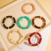 Vintage Acrylic Bamboo Beads Bracelet For Women Multi Color Stretchy Resin Girls Charm Couple Bangles Gift Men Jewelry