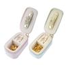 Jewelry Storage Box with Zipper Closure Protective Interior Lining Velvet Jewelry Holder Easy Carrying Keychain