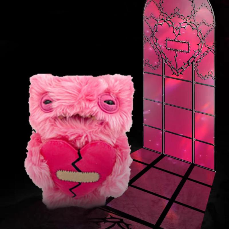 Плюшевая игрушка-монстр Fuggler 'Сердце' с наполнителем из мягкого волокна для подарка на День святого Валентина