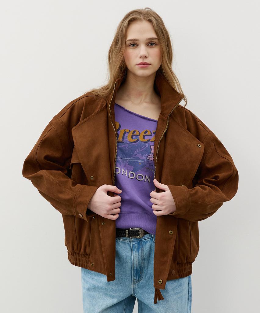 Citybreeze Suede Utility Jumper_Brown